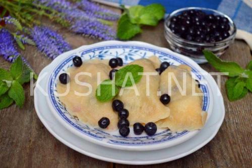 Вареники с черникой на кефире — пошаговый рецепт