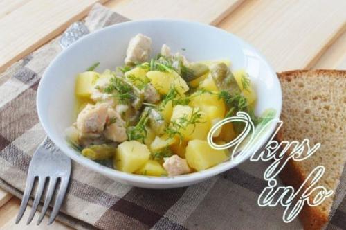 Тушеная картошка с курицей и фасолью. Совет 1: Как приготовить курицу с картофелем и фасолью 20 Тушеная картошка с курицей и фасолью. Совет 1: Как приготовить курицу с картофелем и фасолью 20