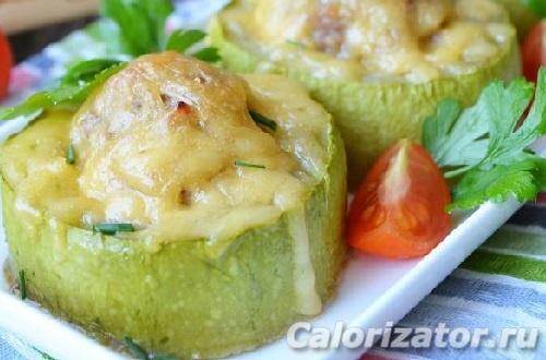 Кабачки фаршированные фаршем из индейки. Кабачки с фаршем из индейки
