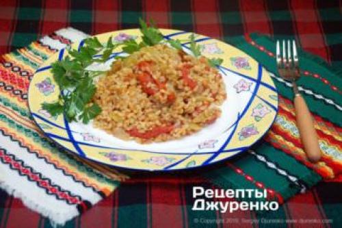 Плов из булгура. Ингредиенты для плова из булгура (2 порции)