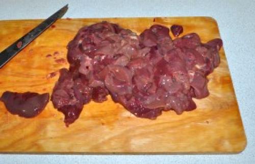 Макароны в духовке с печенью. Запеканка из макарон с куриной печенью 01 Макароны в духовке с печенью. Запеканка из макарон с куриной печенью 01