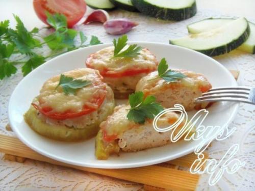 Кабачки в духовке фаршированные индейкой. 27 Кабачки в духовке фаршированные индейкой. 27