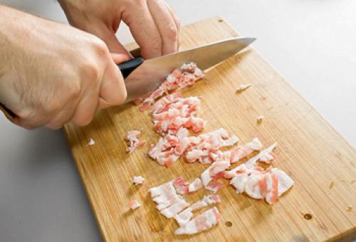 Картошка в мундире в духовке с беконом. Картофель в мундире, фаршированный сметаной и беконом 03 Картошка в мундире в духовке с беконом. Картофель в мундире, фаршированный сметаной и беконом 03