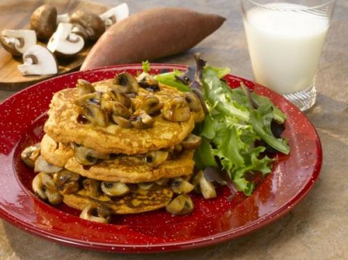 Деруны с грибами