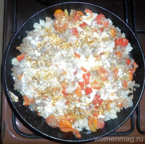 Запеканка из макарон с фаршем и овощами. Макаронная запеканка с мясным фаршем и овощами в духовке