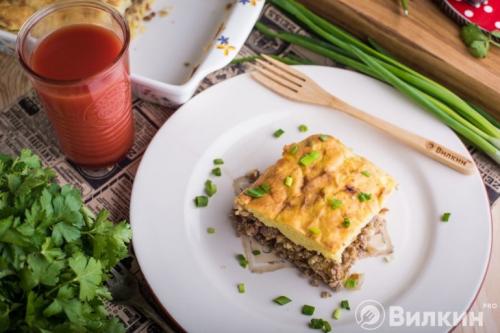 Картофельная запеканка с мясом в духовке