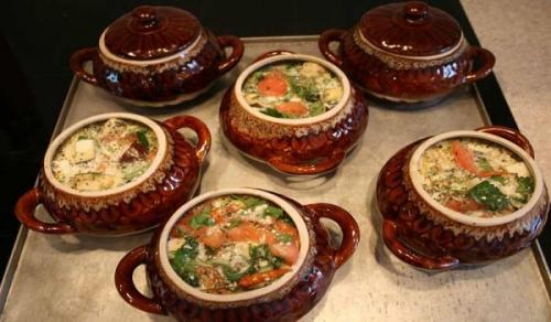 Стерлядь в горшочке. Готовим осетрину в горшочках