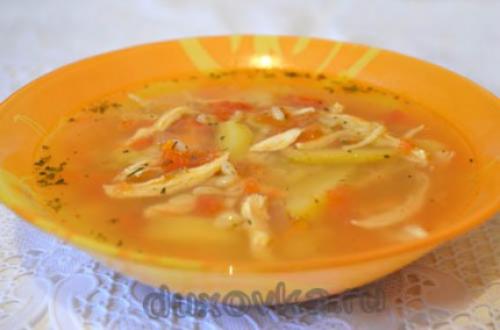 Суп с перловкой и курицей. Куриный суп с перловкой
