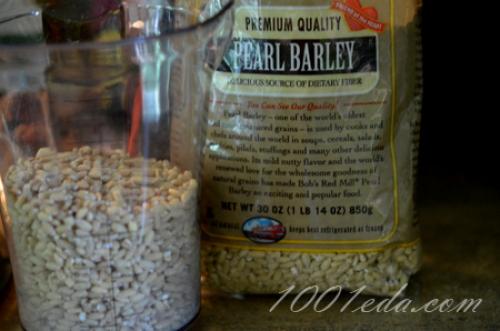 Перловка в духовке с ребрышками. Говяжьи ребрышки с перловой крупой и грибами: пошагово с фото 01 Перловка в духовке с ребрышками. Говяжьи ребрышки с перловой крупой и грибами: пошагово с фото 01