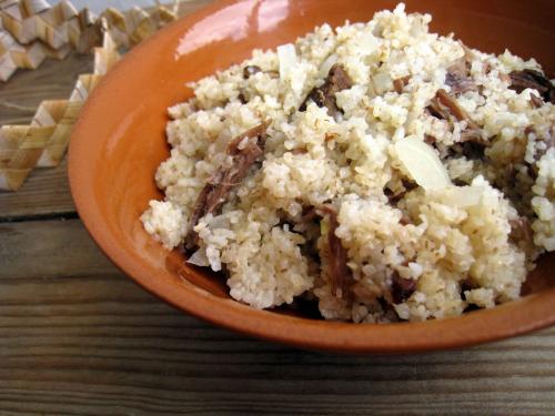 Ячменная каша с мясом. Ячневая каша с мясом