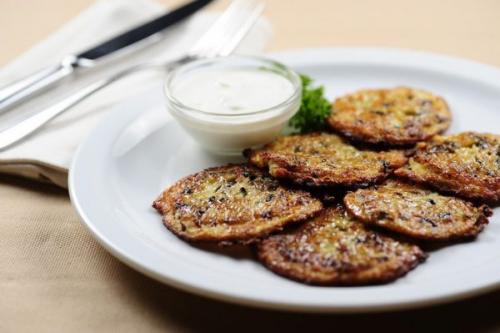 Деруны с грибами