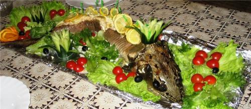 Стерлядь в духовке