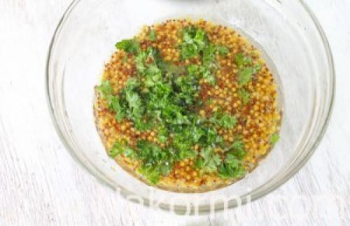 Маринад для мяса с горчицей и медом. Ингредиенты