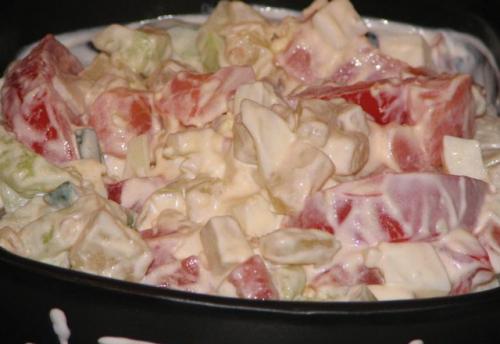 Салат с семгой копченой и рисом. Салат с копчёной сёмгой 02 Салат с семгой копченой и рисом. Салат с копчёной сёмгой 02