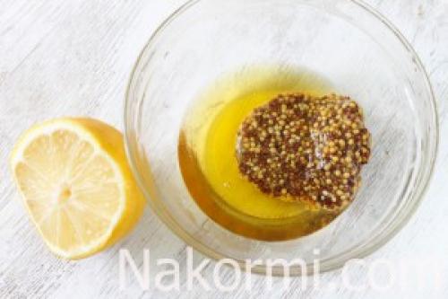 Маринад для мяса с горчицей и медом. Ингредиенты