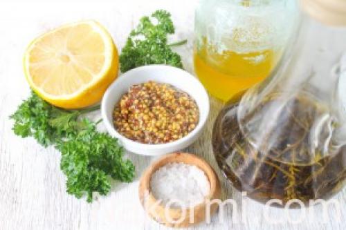 Маринад для мяса с горчицей и медом. Ингредиенты