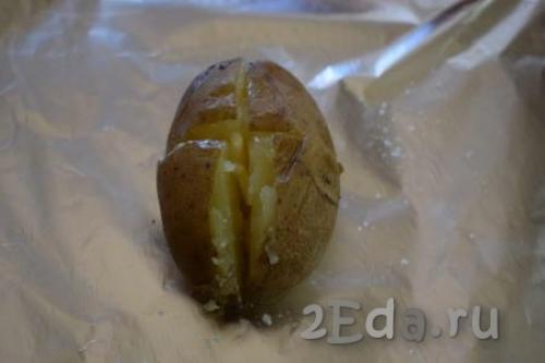 Запеченная картошка в духовке на пергаменте. Испанские пейзажи. Картофель, запеченный в пергаменте 32