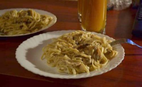 Паста с креветками и грибами в мультиварке. Сливочная паста с грибами в мультиварке Поларис