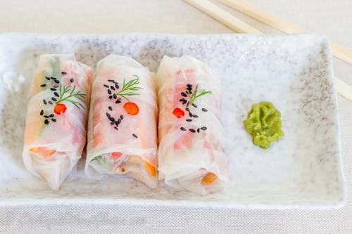 Курица в рисовой бумаге. Рулетики из Рисовой Бумаги с Курицей и Овощами