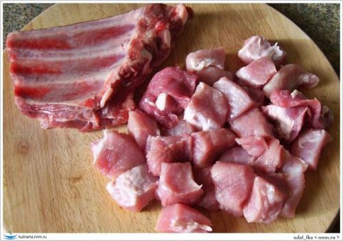 Шашлык в сковороде в духовке. Шашлык  на  сковородке.