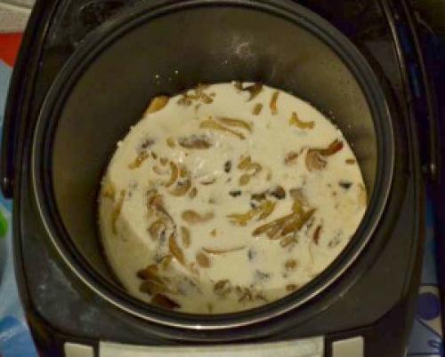 Паста с креветками и грибами в мультиварке. Сливочная паста с грибами в мультиварке Поларис