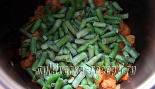 Курица в сливочном соусе с стручковой фасолью. Зелёная стручковая фасоль в сливочном соусе с курицей и сыром 08 Курица в сливочном соусе с стручковой фасолью. Зелёная стручковая фасоль в сливочном соусе с курицей и сыром 08