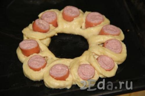 Улитка с сосисками и сыром. 04 Улитка с сосисками и сыром. 04