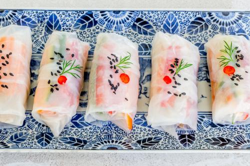 Курица в рисовой бумаге. Рулетики из Рисовой Бумаги с Курицей и Овощами