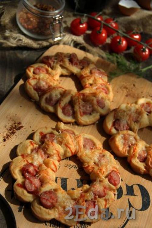 Улитка с сосисками и сыром. 08 Улитка с сосисками и сыром. 08