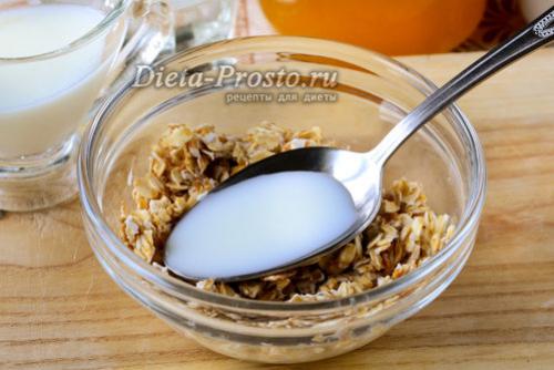 Овсянка с грецкими орехами. Скраб для кишечника из овсянки для похудения Минус 11 кг 03