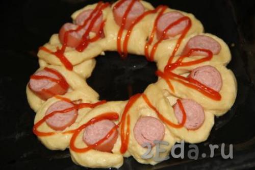 Улитка с сосисками и сыром. 05 Улитка с сосисками и сыром. 05