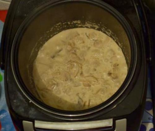 Паста с креветками и грибами в мультиварке. Сливочная паста с грибами в мультиварке Поларис