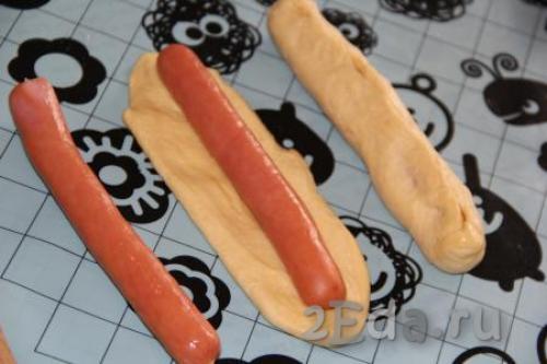 Улитка с сосисками и сыром. 02 Улитка с сосисками и сыром. 02