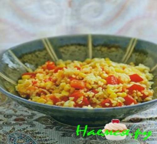 Булгур с мясом в мультиварке. Булгур со свининой в мультиварке 06