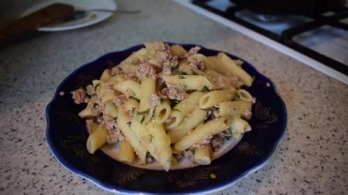 Макароны с фаршем индейки. Макароны с фаршем из индейки