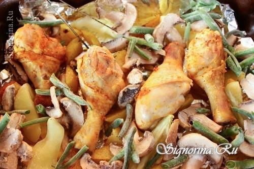 Куриные бедра с брокколи в духовке. Ароматные куриные бедра в духовке с картошкой и брокколи 14