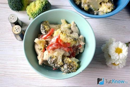 Куриные бедра с брокколи в духовке. Ароматные куриные бедра в духовке с картошкой и брокколи 29