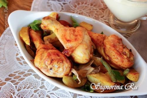 Куриные бедра с брокколи в духовке. Ароматные куриные бедра в духовке с картошкой и брокколи 17