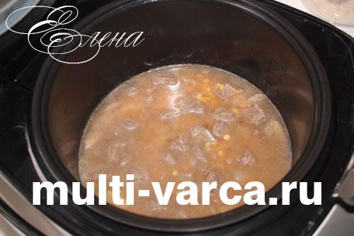 Гороховая каша с говядиной. Тушеный колотый горох с мясом 07 Гороховая каша с говядиной. Тушеный колотый горох с мясом 07