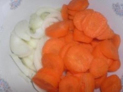 Кролик с рисом в рукаве. Процесс приготовления: