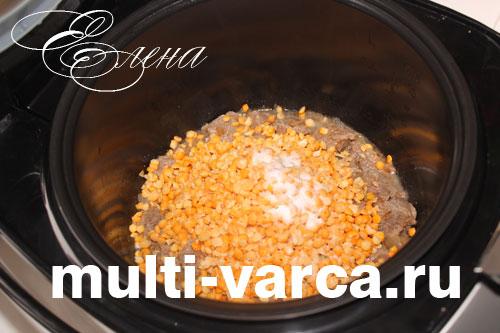 Гороховая каша с говядиной. Тушеный колотый горох с мясом 06 Гороховая каша с говядиной. Тушеный колотый горох с мясом 06