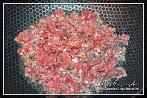 Паста с фаршем и красной фасолью. Итальянский густой овощной суп с фаршем, пастой и фасолью