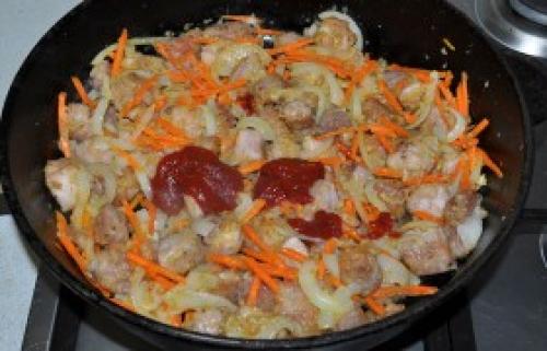 Рагу со свининой и овощами в казане. Овощное рагу со свининой в казане 16 Рагу со свининой и овощами в казане. Овощное рагу со свининой в казане 16