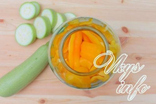 Ассорти с кабачками и цветной капустой на зиму. Овощное ассорти —, как мариновать огурцы с помидорами, цветной капустой, кабачком и болгарским перцем 17