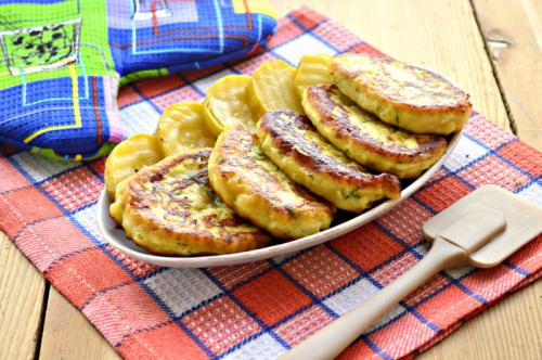 Оладьи из картофельного пюре без яиц. Классические оладьи из картофельного пюре с зеленью