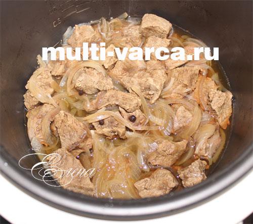 Говядина с перцем болгарским в мультиварке. Ингредиенты: 24 Говядина с перцем болгарским в мультиварке. Ингредиенты: 24