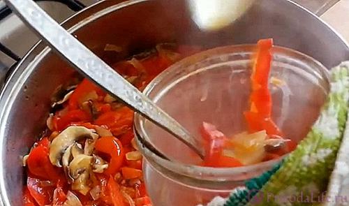 Шампиньоны с перцем болгарским. #1 Алена 10