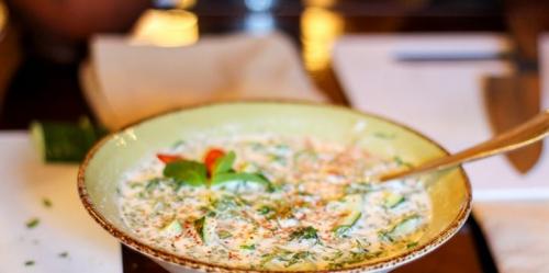 Суп из мацони с рисом и зеленью. Грузинский суп с мацони. Рецепт 38 Суп из мацони с рисом и зеленью. Грузинский суп с мацони. Рецепт 38