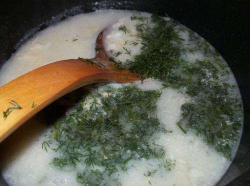 Суп из мацони с рисом и зеленью. Грузинский суп с мацони. Рецепт