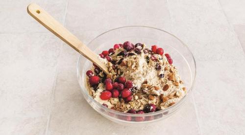 Миндальный кекс с клюквой 03 Миндальный кекс с клюквой 03